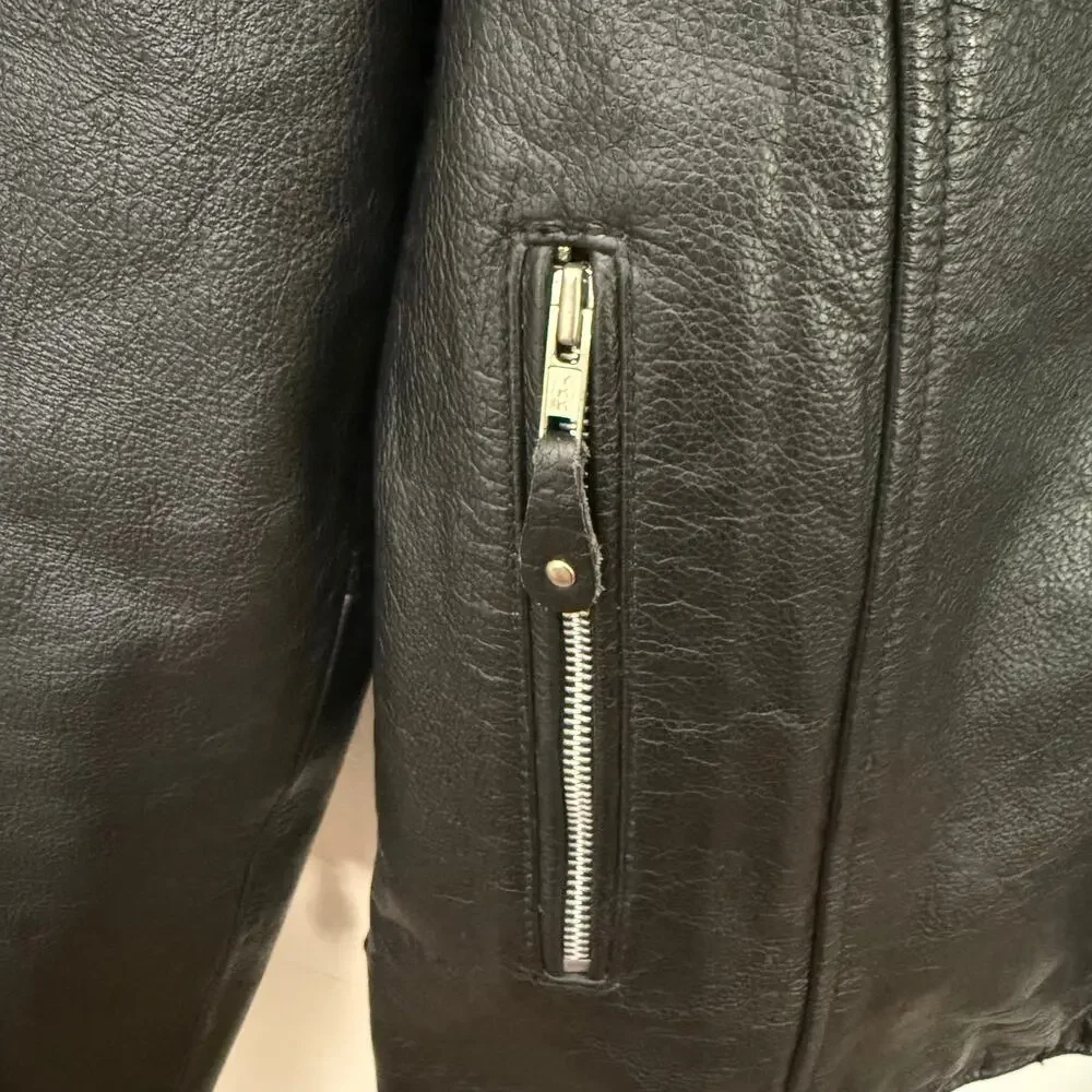 Street & Steel Scooter Leather Jacket - Size Large - Picture 9 of 15